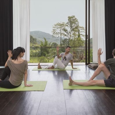 Yoga retreat at The Pavilions Himalayas, The Farm