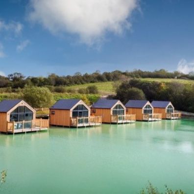 Sitting on the dock of the lake First look at luxury Devon lake holiday pods travel