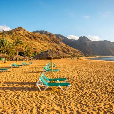 Teresitas beach Santa Cruz Tenerife Canary islands travel