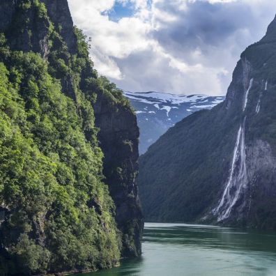 Waterfall Norway sustainable travel