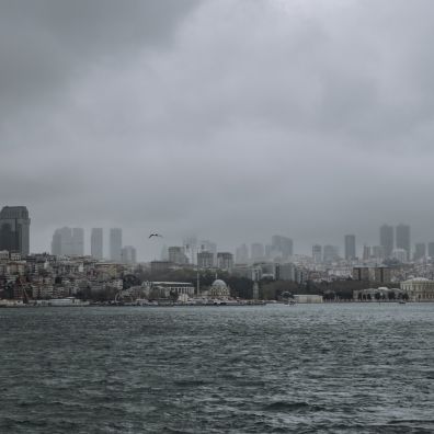 Istanbul city taken from Bospherous river