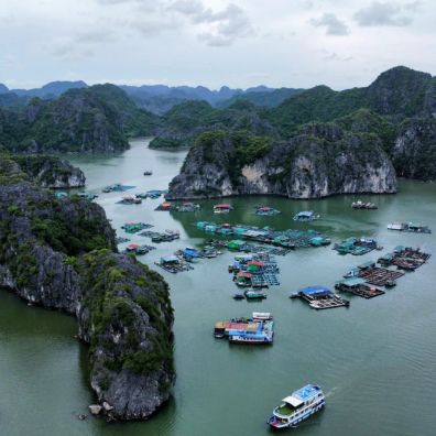 Limestone Islands in Ha Long Bay