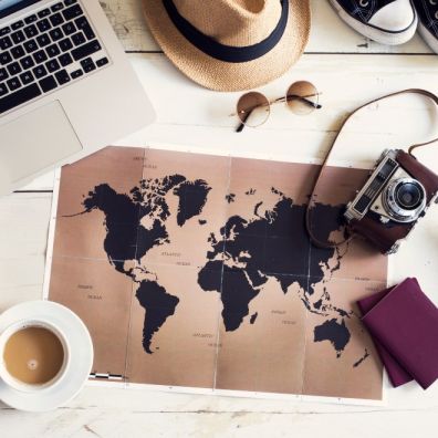 world map travel plans